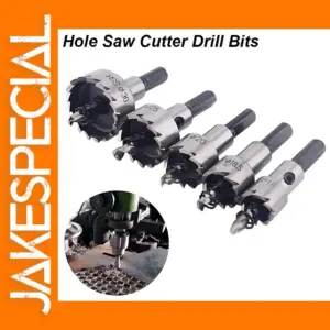 HSS Hole Saw Cutter Drill Bit Set 5 Sizes