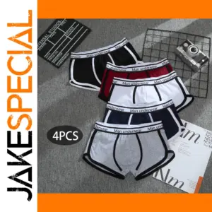 Men's Cotton Boxer Shorts Set, 4-Pack S-XL