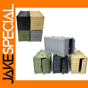 Military Cargo Container Building Blocks Set