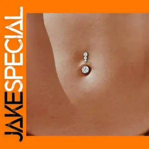 Crystal Dangle Belly Button Ring Jewelry