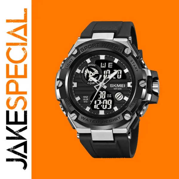 Digital Sport Watch with LED and 5Bar Waterproof