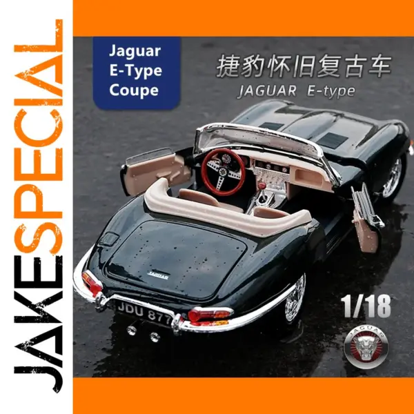 Diecast 1:18 Jaguar E-type Coupe Model