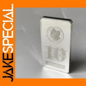 Silver Plated 10 OZ Replica Coin Badge