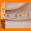 Double Circles Women's Stainless Steel Ring