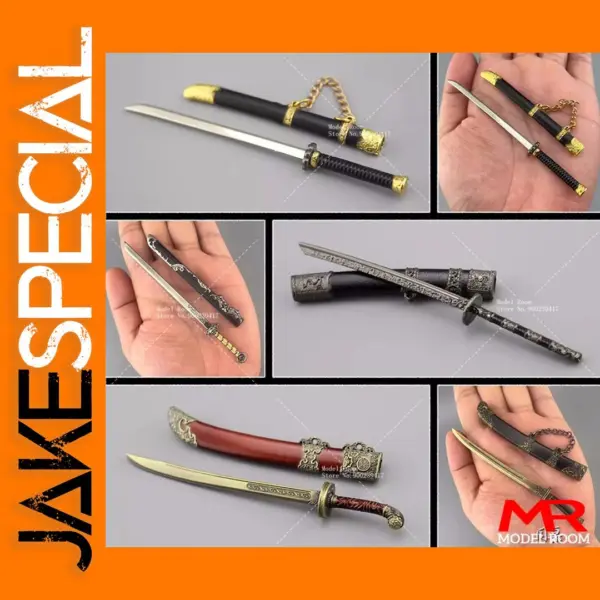 1/12 Scale Mini Soldier Sword for Action Figures