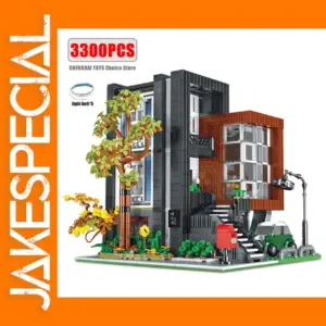 Modern Villa Architecture Building Blocks Set