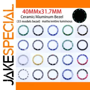Blue-Green Luminous Ceramic Bezel for GMT Watches