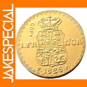 1828 Denmark 22K Gold Plated Replica Coin