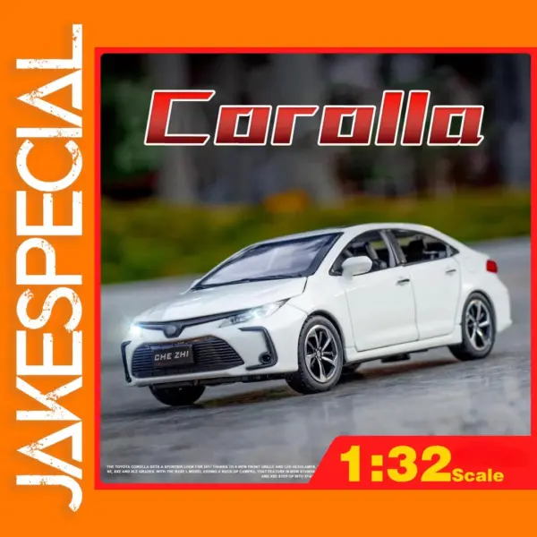 1:32 Toyota Corolla Alloy Car Model Diecast