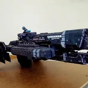 UNSC Savanaah Space Ship 3D Paper Model