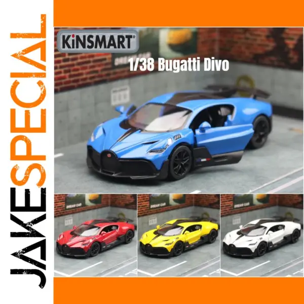 KiNSMART 1/38 Bugatti Divo Diecast Model