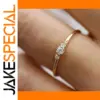 Huitan Gold Color Wedding Ring with Zirconia
