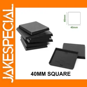 40mm Square Wargame Model Bases Pack