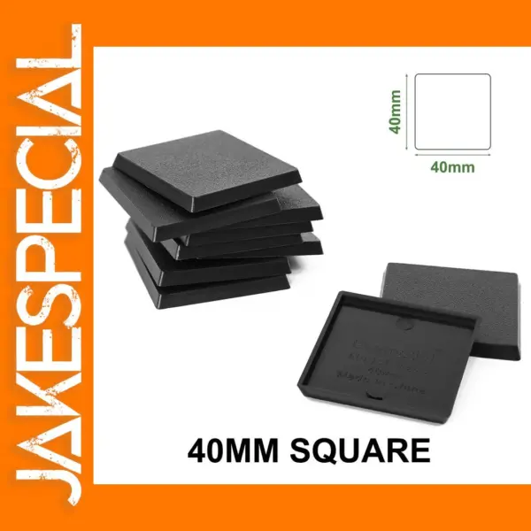40mm Square Wargame Model Bases Pack