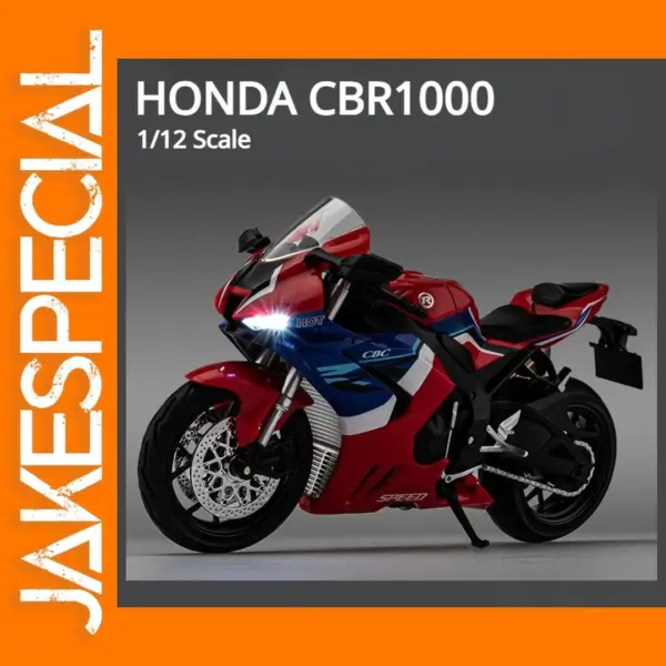 1:12 Honda CBR1000 Diecast Motorcycle Model