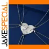 Heart Puzzle Pendant Necklace Set for Friends