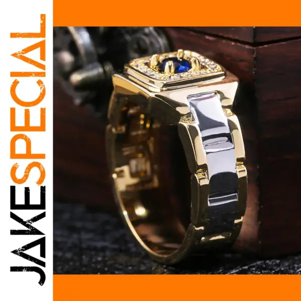 Creative Geometric Wedding Ring for Men