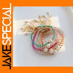 Faceted Crystal Beaded Bracelet for Women