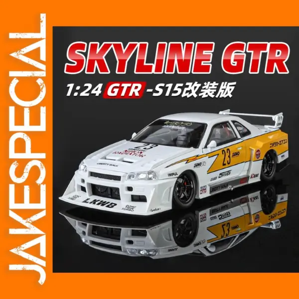 1:24 Diecast Nissan Skyline GTR-R34 Toy Car