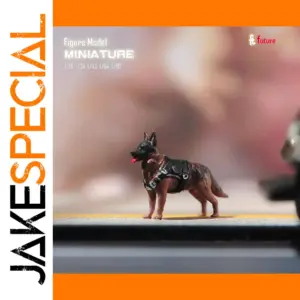 German Shepherd Search Dog Resin Miniature Figure Collection
