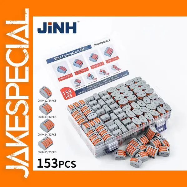 153Pcs Electrical Terminal Block Connector Kit