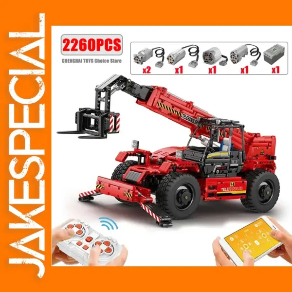 2260PCS Telescopic Forklift Building Blocks Set
