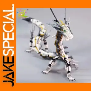 1485PCS White Dragon Building Blocks Set