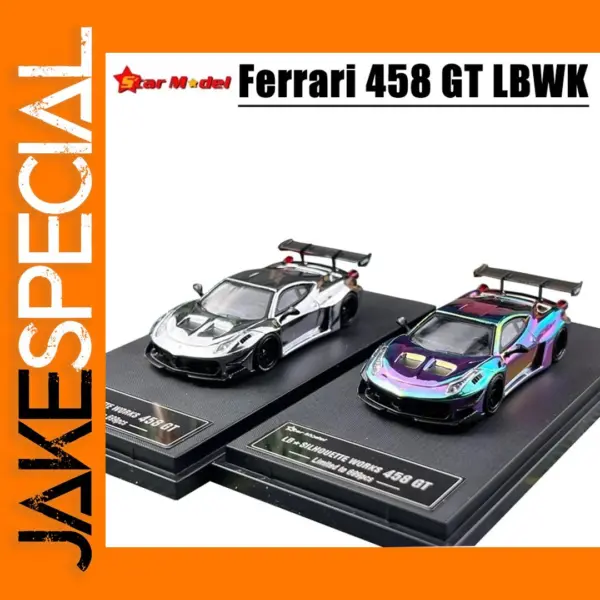 1/64 Scale Ferrari 458 GT LBWK Diecast Model