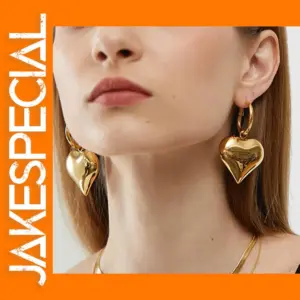 Chic Heart Huggie Hoop Earrings for Women