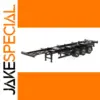 1/50 Scale Black Skeletal Trailer Model