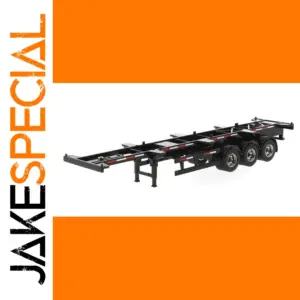 1/50 Scale Black Skeletal Trailer Model