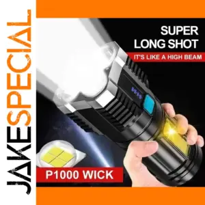 High Power LED Rechargeable Flashlight with COB