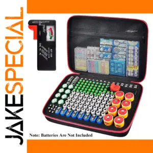 Battery Organizer with Tester for 225 Batteries