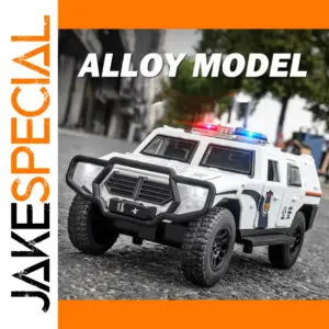 1/32 Dongfeng Warrior Diecast Police Car Model