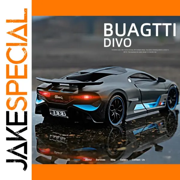 1:32 Alloy Bugatti DIVO Diecast Car Model