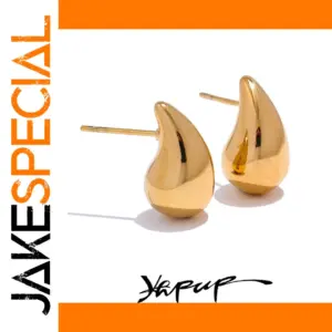 Yhpup Water Drop Stud Earrings for Women