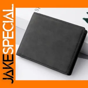 Men's Retro PU Leather Slim Wallet with Coin Pocket