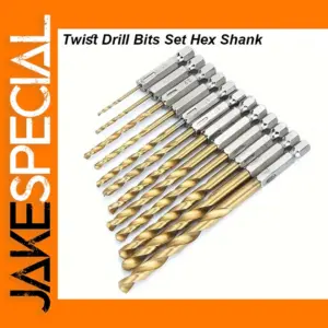 HSS Twist Drill Bit Set with Hex Shank