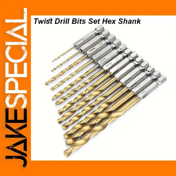 HSS Twist Drill Bit Set with Hex Shank
