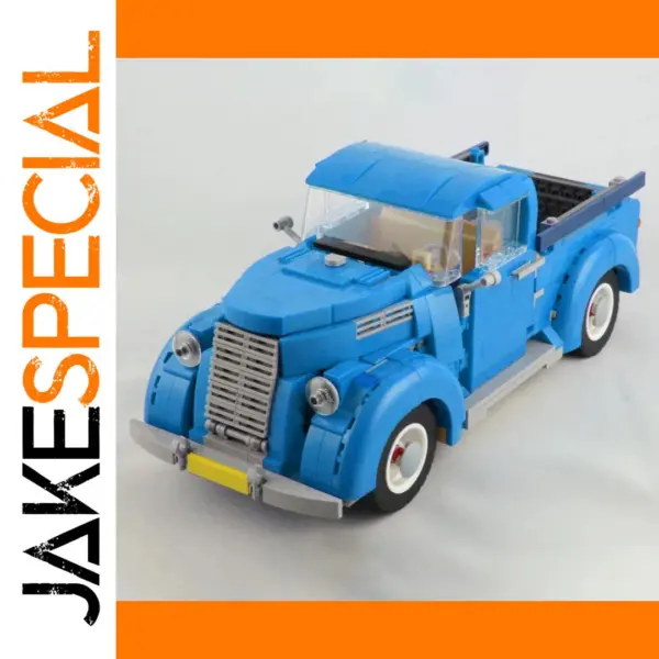 MOC Vintage Pickup Truck Building Blocks Set