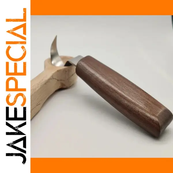 Black Walnut Curved Carving Knife 1pc