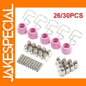 30pcs Plasma Cutter Electrode Nozzle Kit