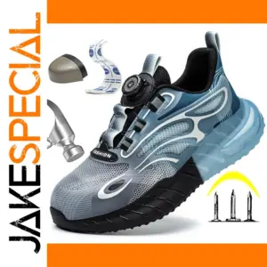 Puncture-Proof Steel Toe Work Boots for Men