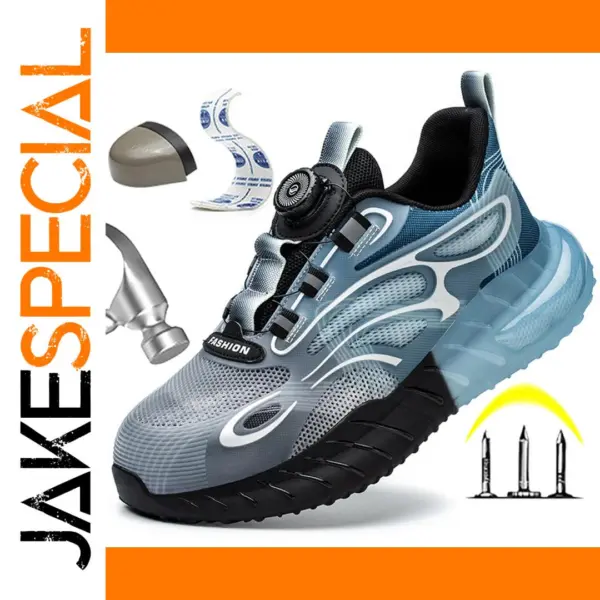 Puncture-Proof Steel Toe Work Boots for Men