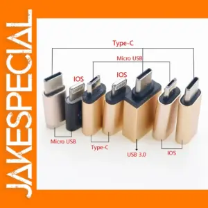 Micro USB to Type C/IOS Adapter for Smartphones