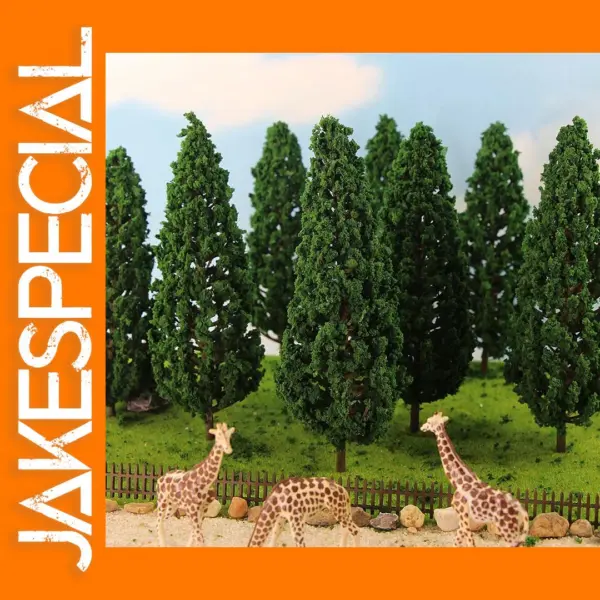 10pcs 16cm Model Pine Trees for Railway