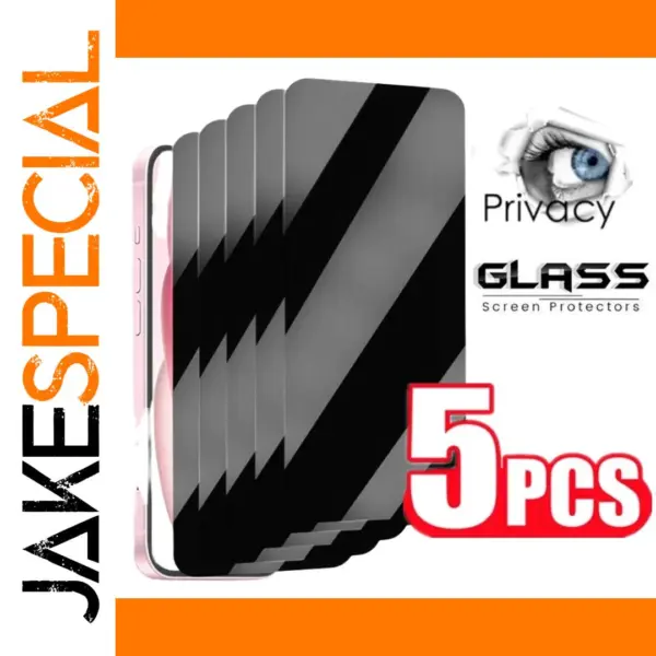 5-Pack Privacy Tempered Glass for iPhone