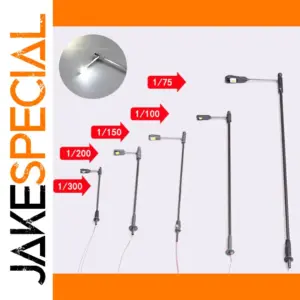 Miniature Metal Street Lamp Set for Dioramas
