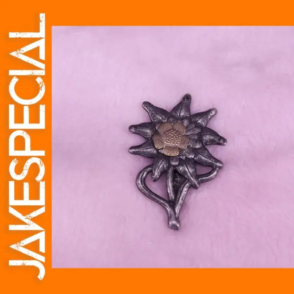 German Army Edelweiss Lapel Pin Antique Defense