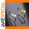 Elegant Stainless Steel Flower Ring for Women
